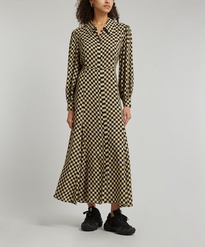 RIXO - Maddison Checkerboard Maxi Dress image number 2
