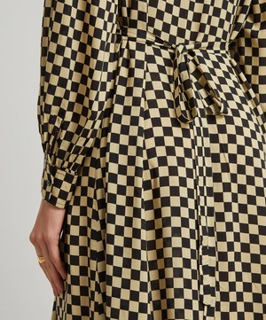 RIXO - Maddison Checkerboard Maxi Dress image number 4