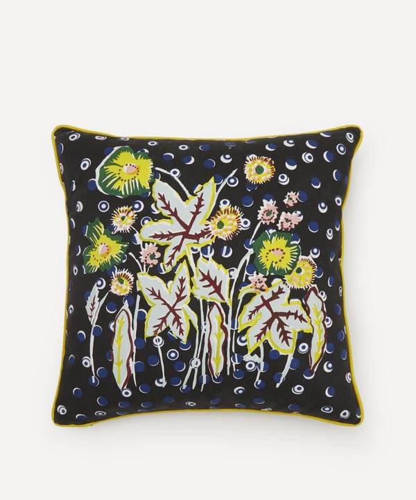 Beth Postle - Midnight Garden Handprinted Cushion