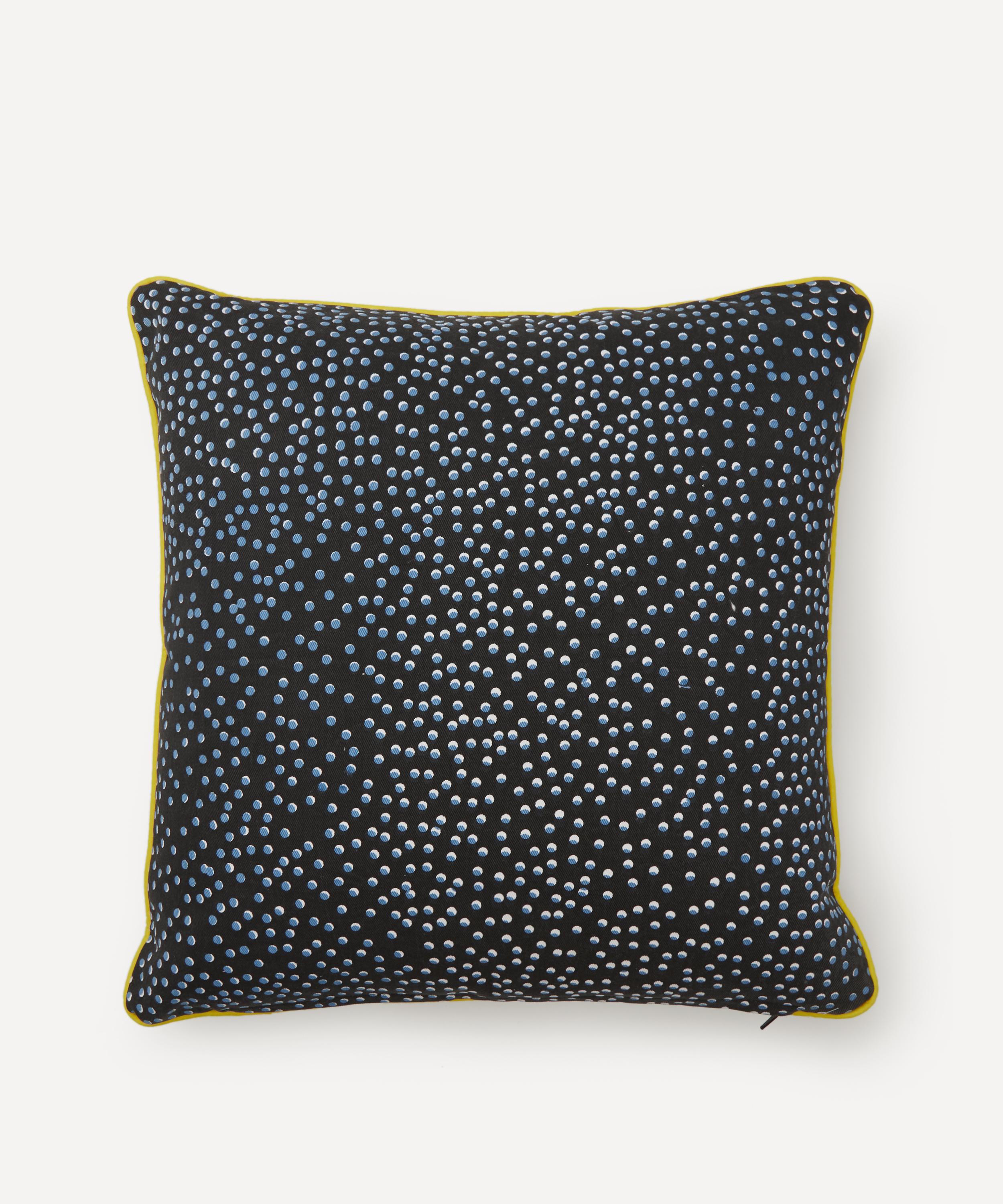 Beth Postle - Midnight Potted Plant Handprinted Cushion image number 2