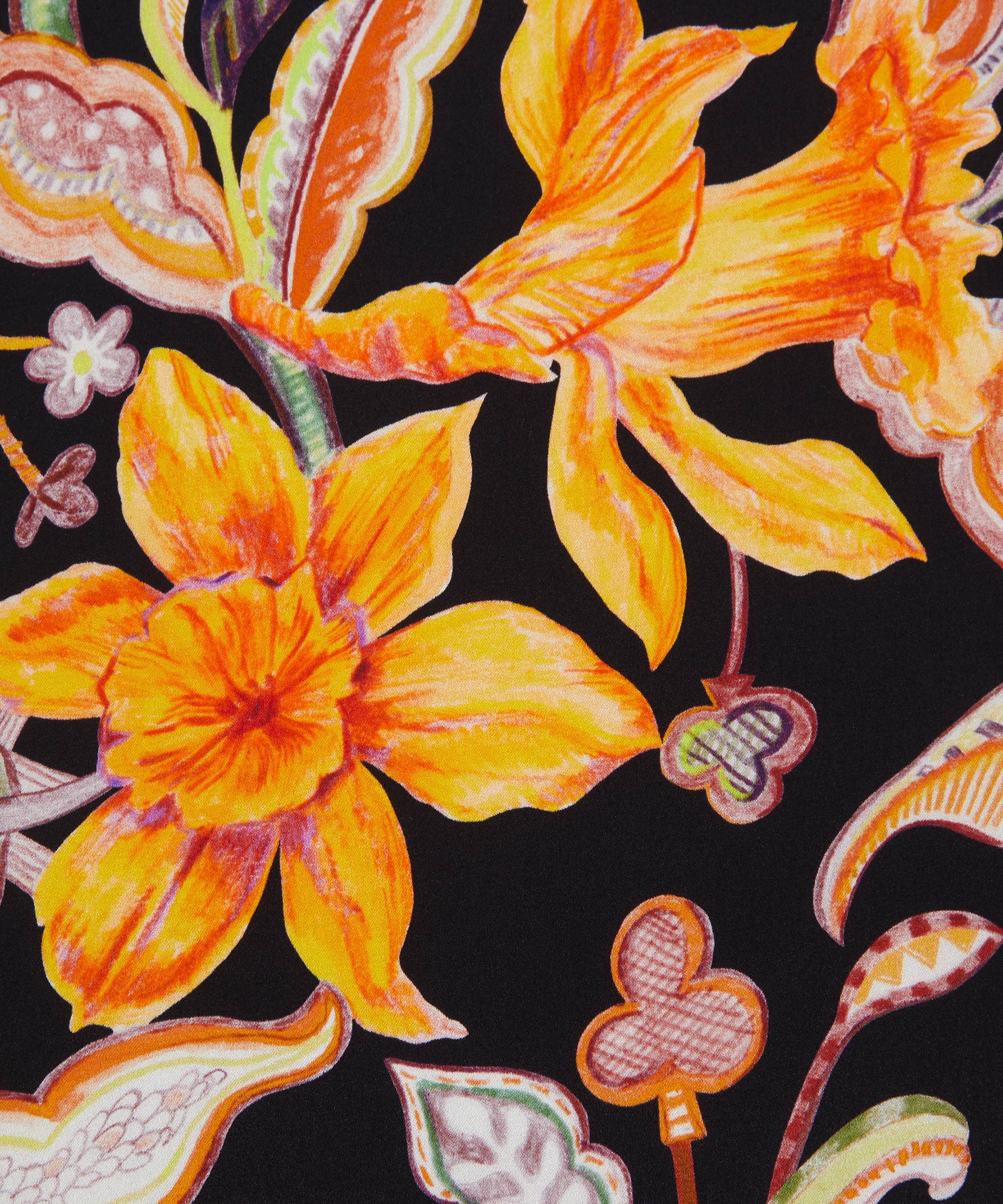 Silk Satin Fabric | Printed & Floral Satin | Liberty