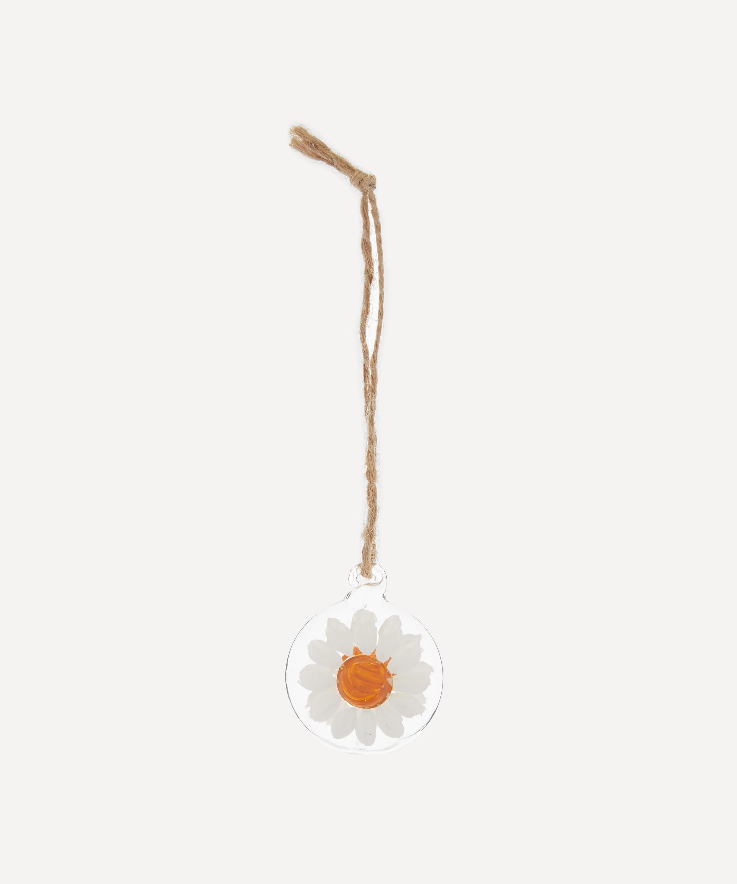 Gisela Graham - Daisy Glass Disc Decoration image number 0