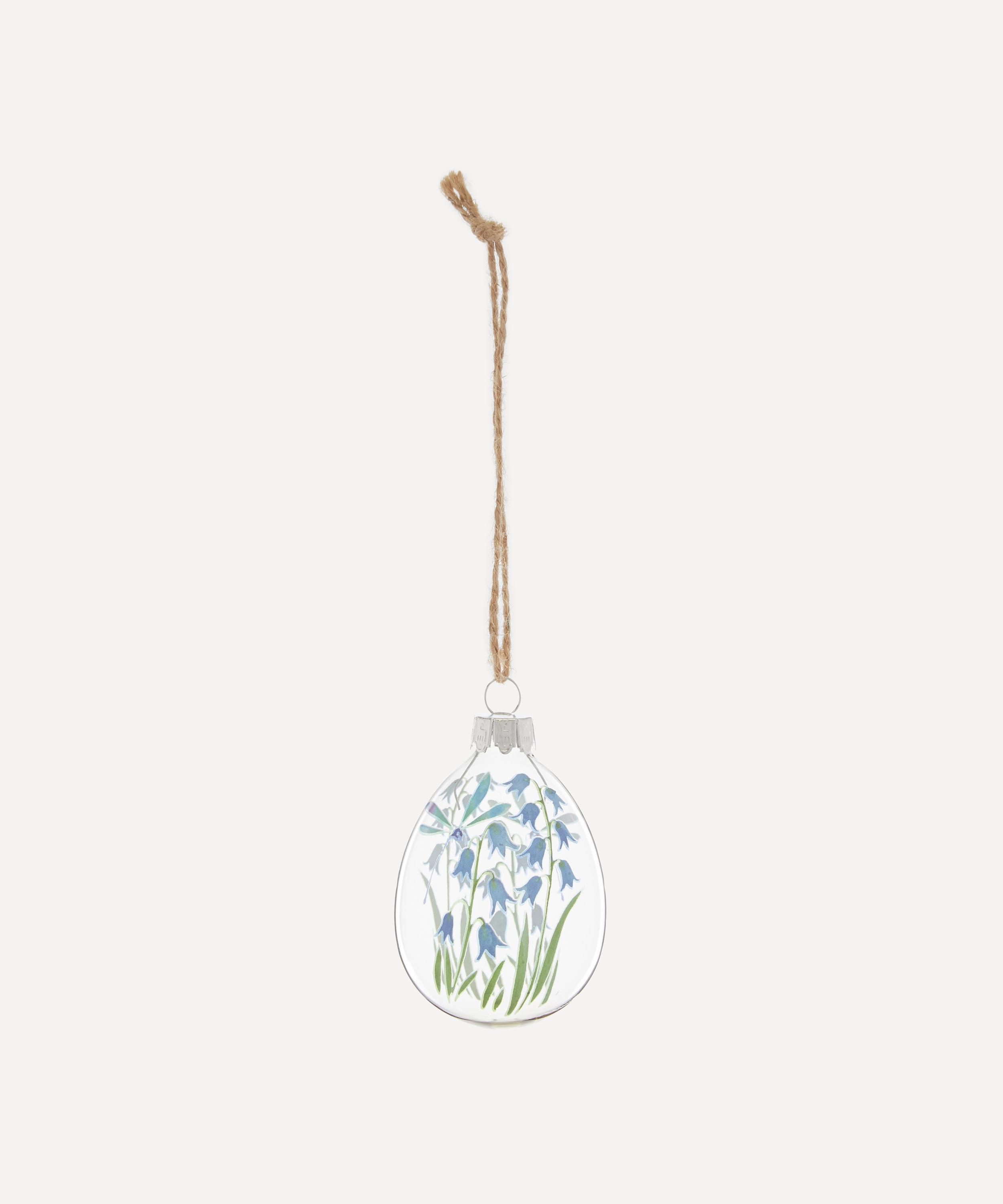 Gisela Graham - Bluebell Glass Egg Decoration image number 0