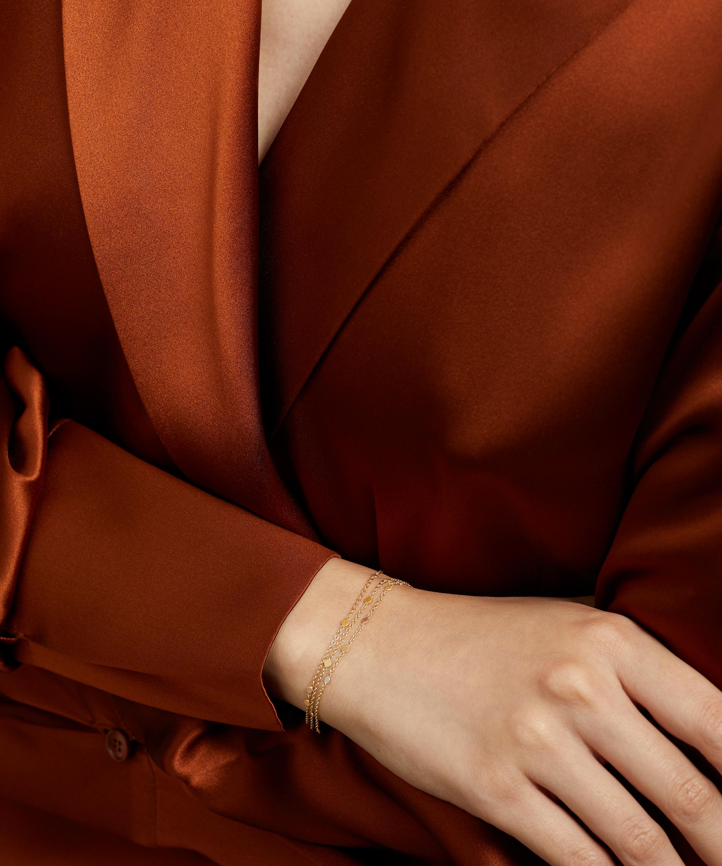 Sia Taylor - 18ct-24ct Rainbow Gold Falling Dust Bracelet image number 1