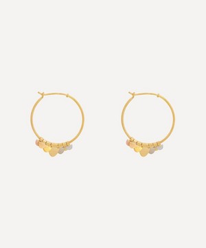 Sia Taylor - 18ct-24ct Rainbow Gold Flutter Hoop Earrings image number 1