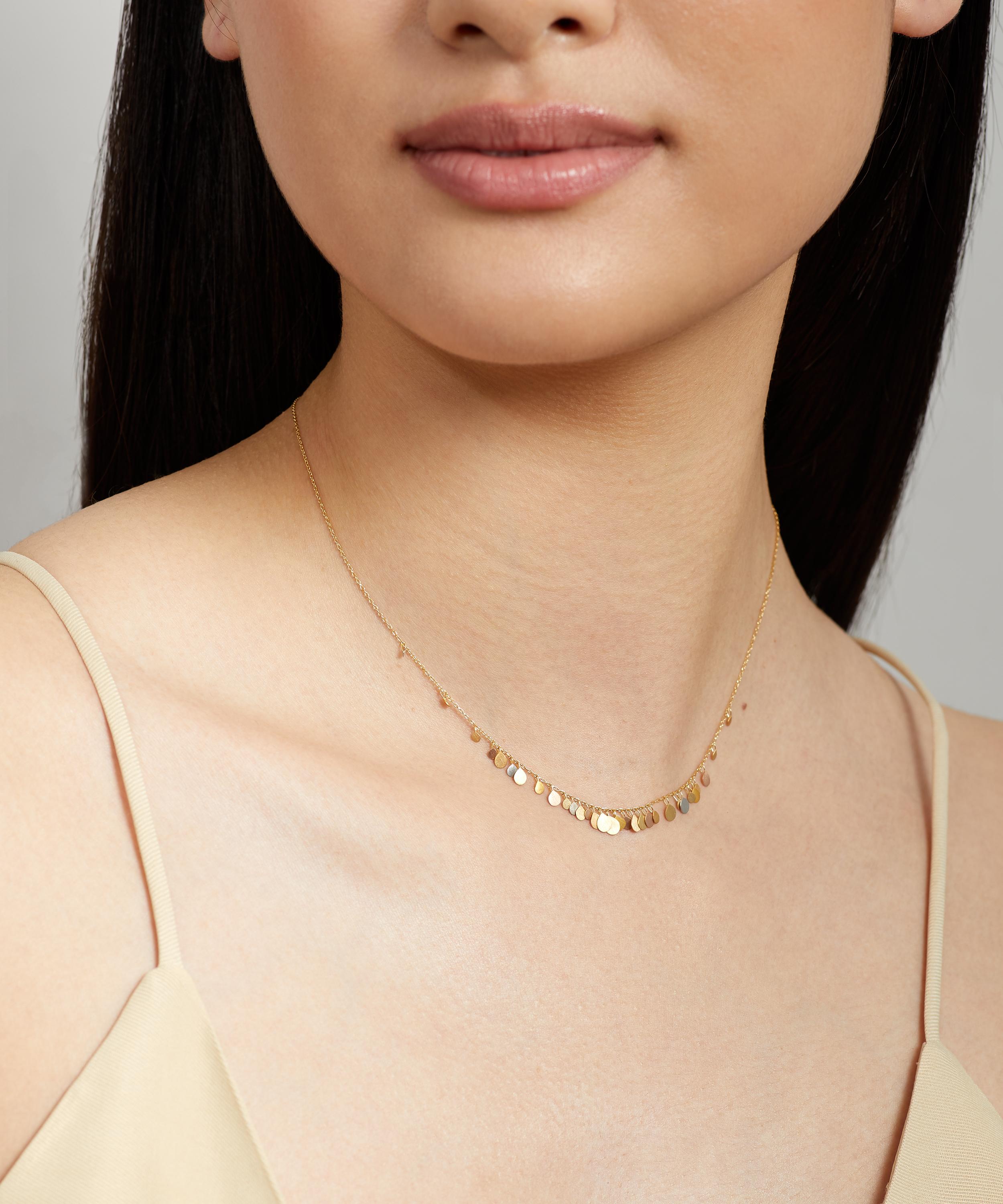 Sia Taylor - 18ct-24ct Rainbow Gold Birdsong Necklace image number 1