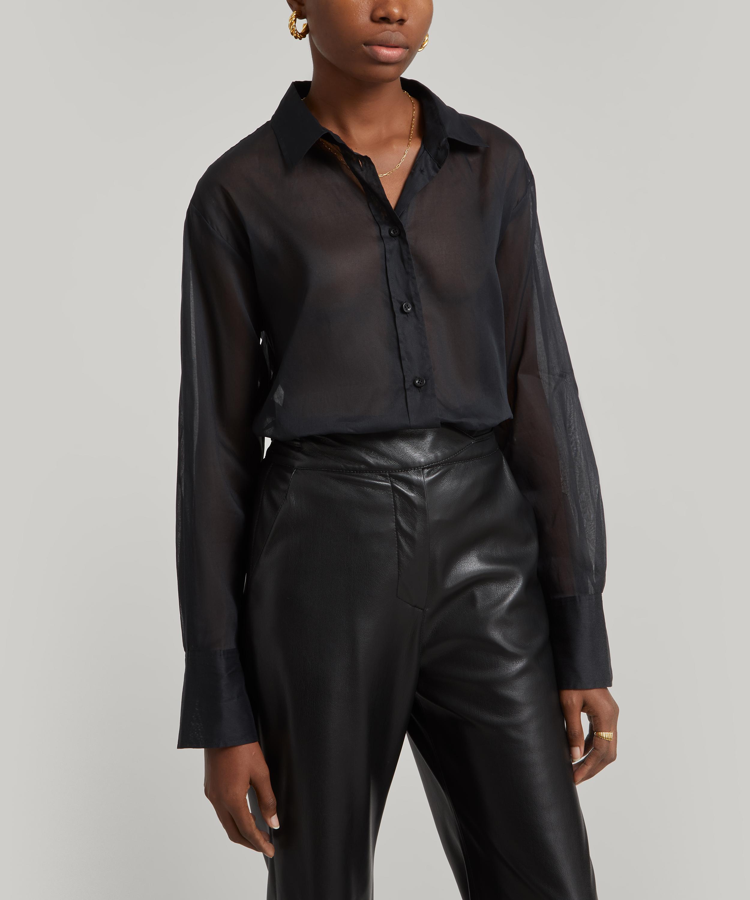 Frame - The Oversized Sheer Shirt image number 1