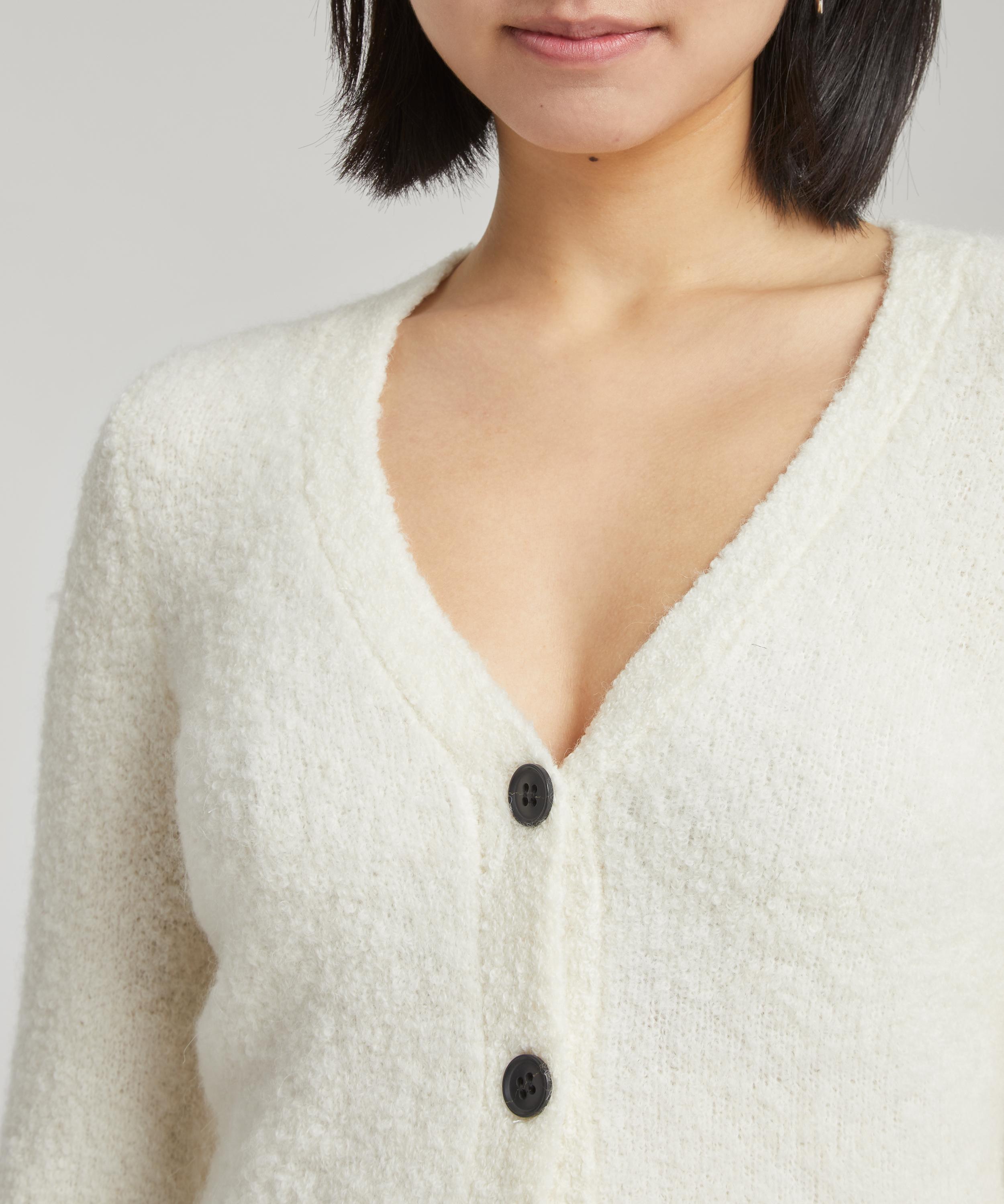 Frame Fuzzy Shrunken Cardigan