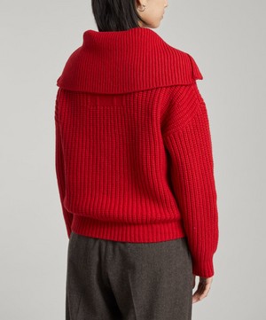 Frame - Half Zip Ribbed Sweater image number 3