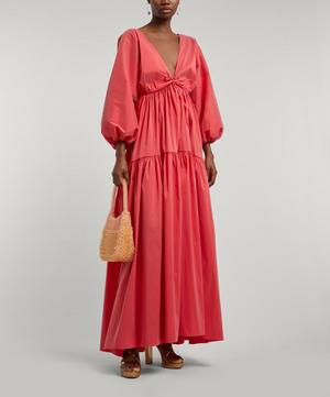 Bernadette - Marlow Puff-Sleeve Taffeta Gown image number 1