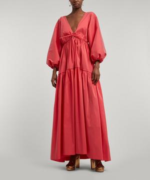 Bernadette - Marlow Puff-Sleeve Taffeta Gown image number 2