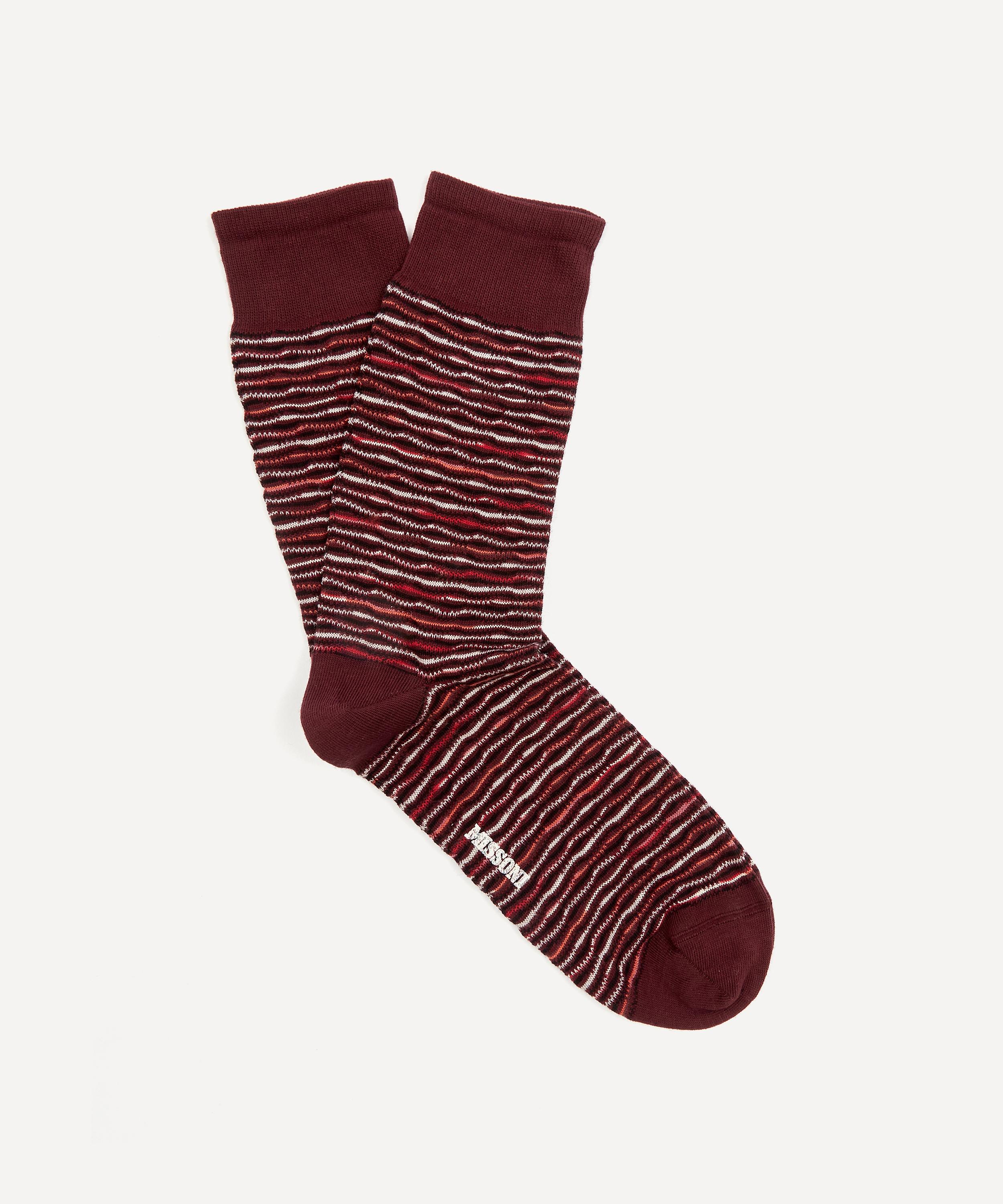 Missoni - Tonal Stripe Cotton-Blend Socks image number 0