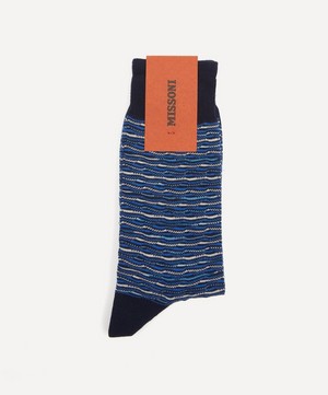 Missoni - Tonal Stripe Cotton-Blend Socks image number 1