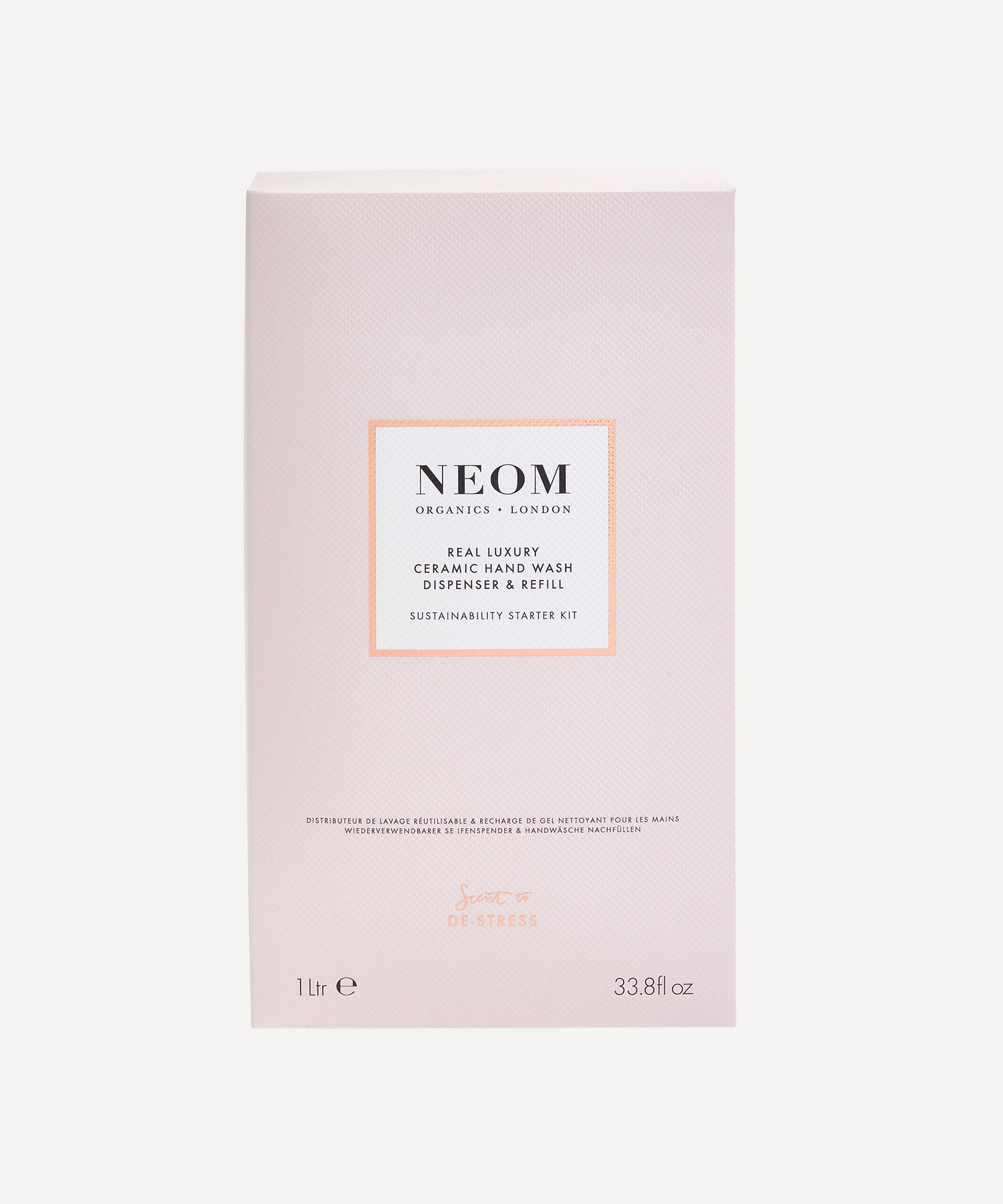 NEOM Organics - Real Luxury Hand & Body Wash Refill and Ceramic Dispenser 1L image number 2