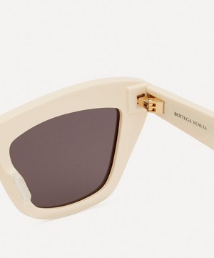 Bottega Veneta - Angled Cat-Eye Sunglasses image number 3