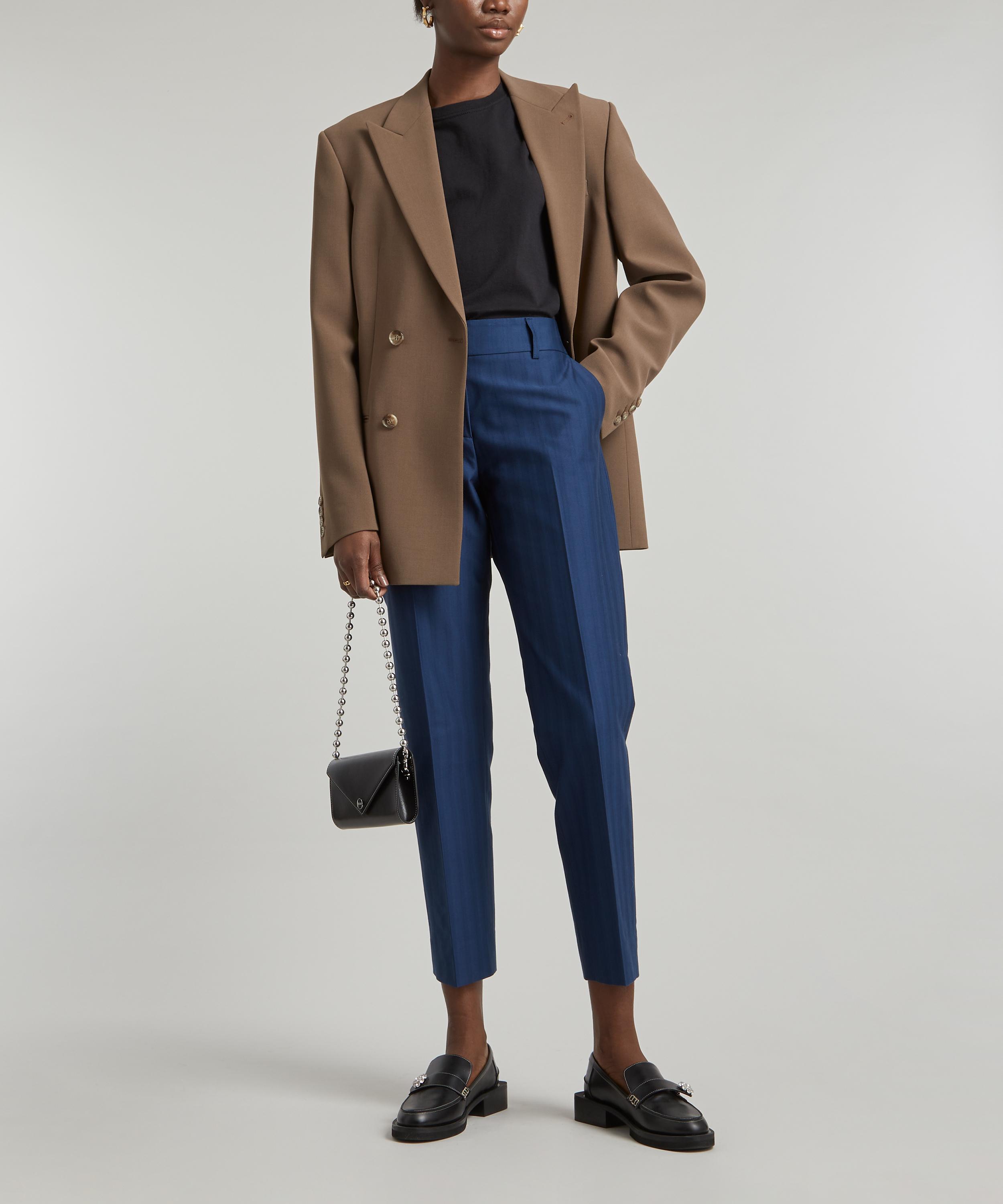 Piazza Sempione - Cropped Navy Trousers image number 2