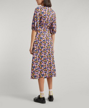 PS Paul Smith - Floral Ruched Midi Dress image number 3