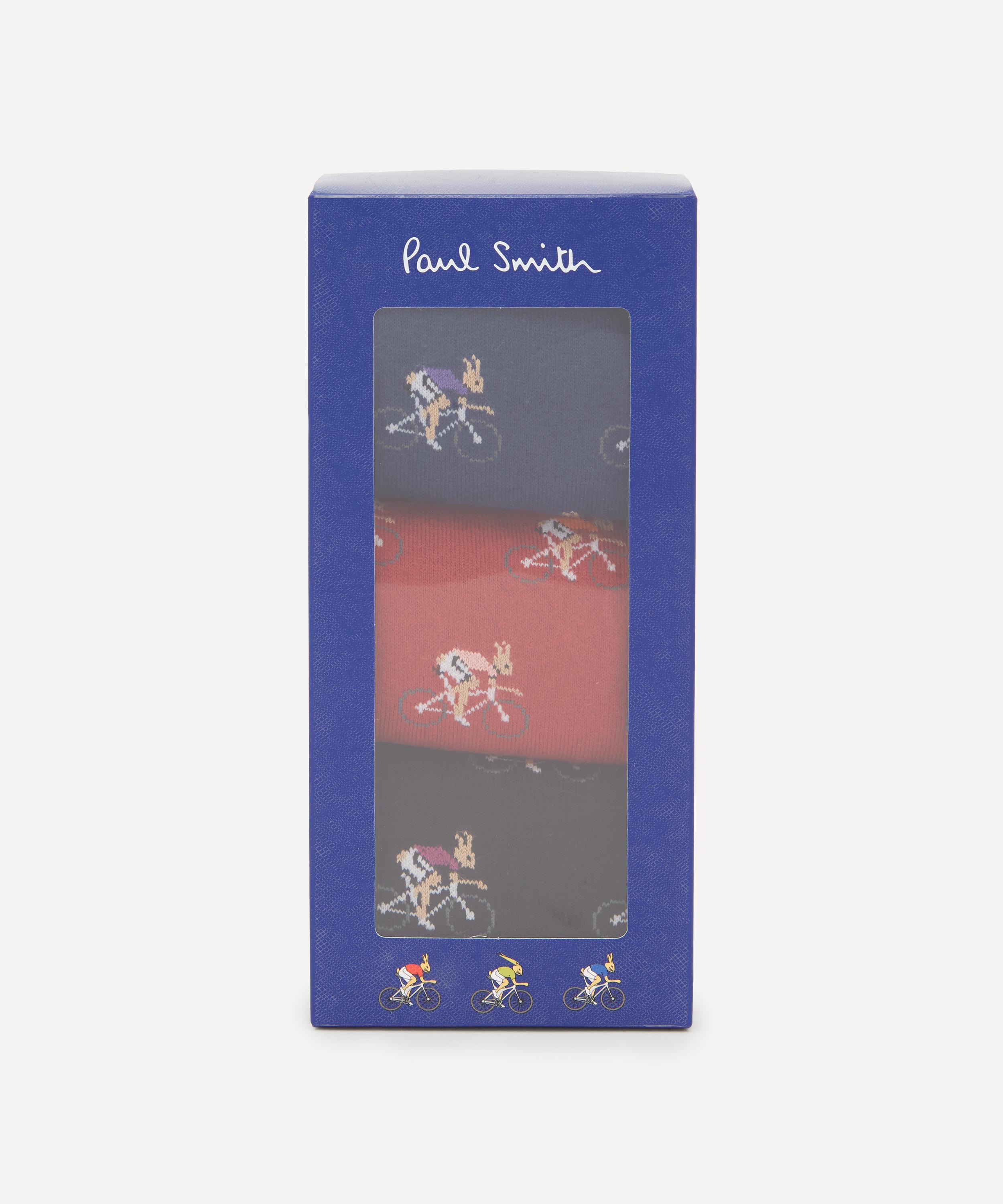 Paul Smith - Cycling Rabbits Motif Socks Pack of Three image number 1