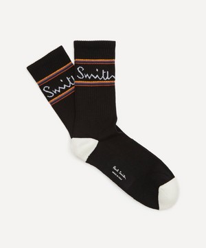 Paul Smith - Signature Logo Ribbed Socks image number 1