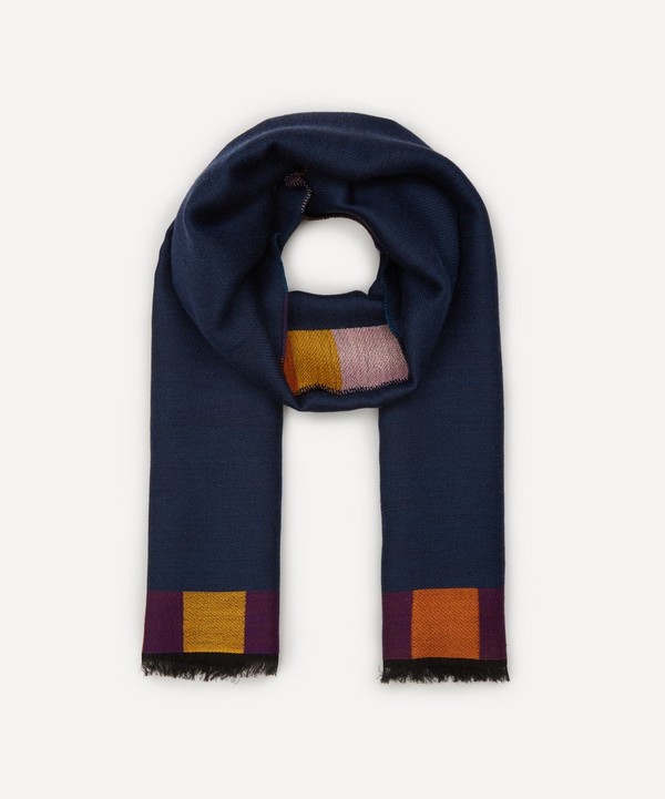 Paul Smith - Geometric Wool-Blend Scarf image number null