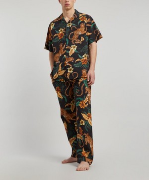 Desmond & Dempsey - Soleia Jungle-Print Pyjama Trousers image number 2