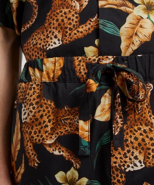 Desmond & Dempsey - Soleia Jungle-Print Pyjama Trousers image number 4
