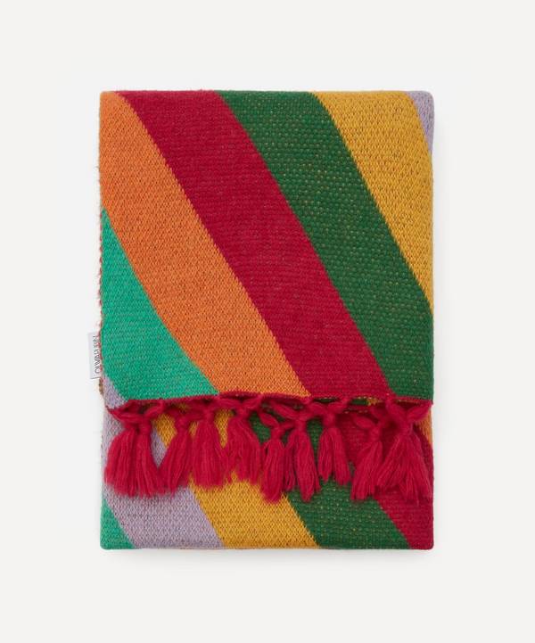 Olivia Rubin - Bright Stripe Knitted Throw image number 0