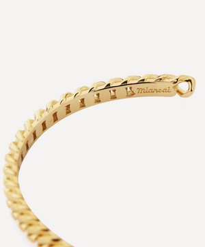 Miansai - Gold Plated Vermeil Brass Cuban Link Cuff Bracelet image number 3