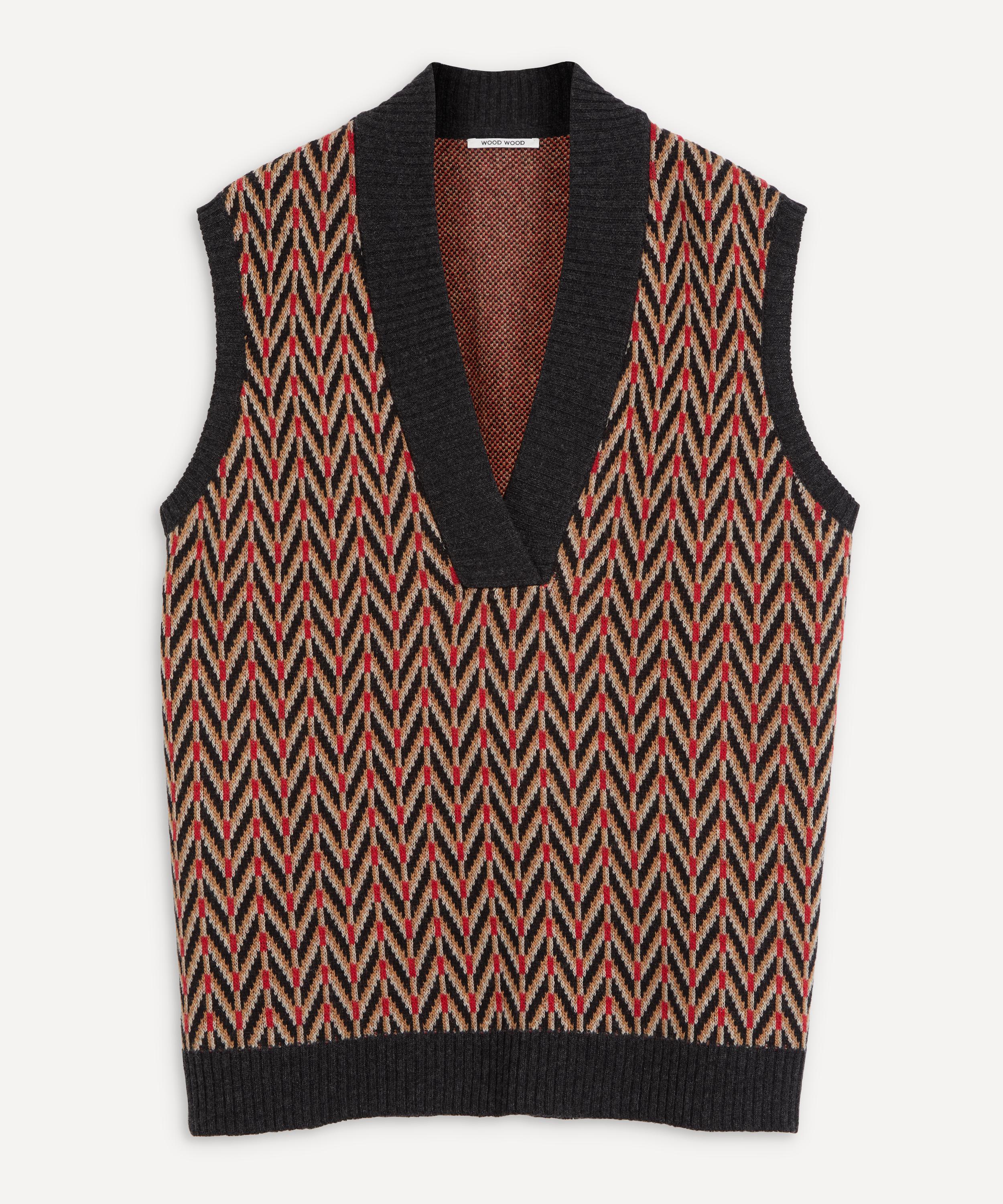 Wood Wood - Brianna Broken Tweed Wool Vest image number 0