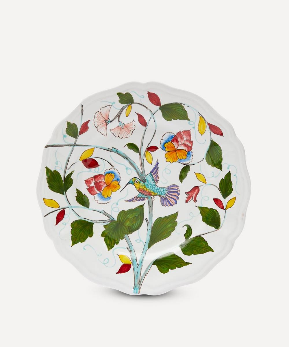 Les Ottomans - Birds Hand-Painted Ceramic Dinner Plate