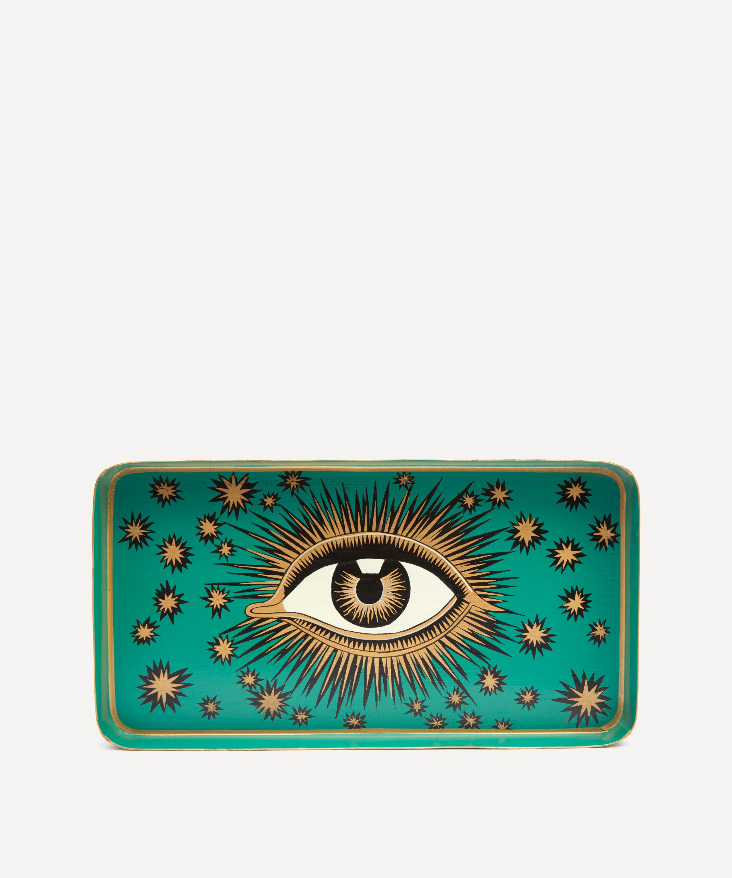 Les Ottomans - Eye Hand-Painted Iron Tray image number 0