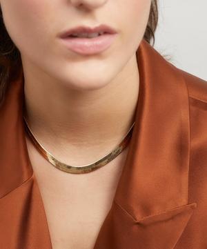 Martha Calvo - Gold-Plated Khloe Chain Choker Necklace image number 1