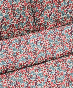 Coco & Wolf - Poppy and Daisy Teal Double Duvet Cover Set image number 2
