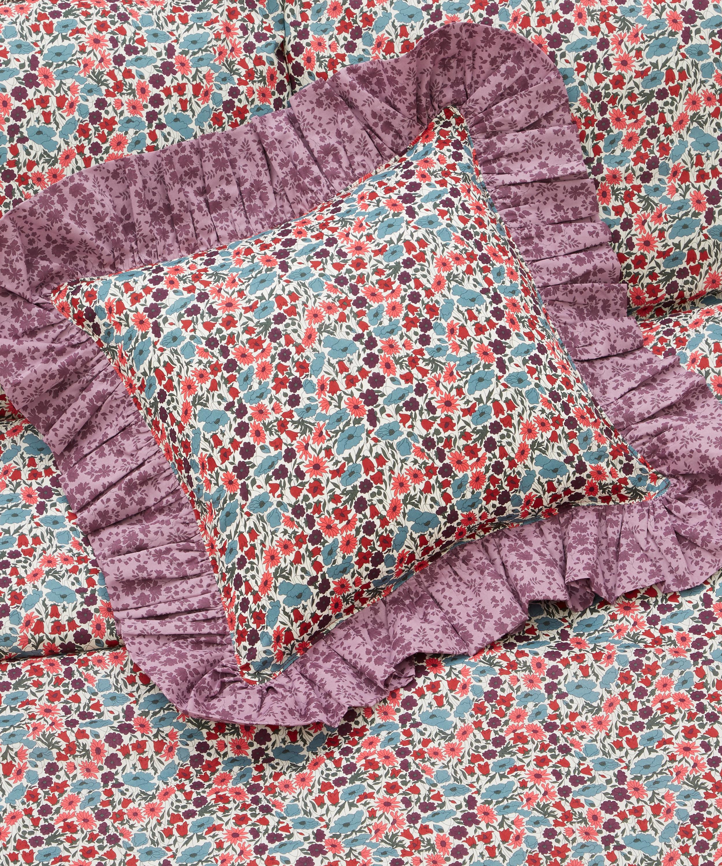 Coco & Wolf - Poppy and Daisy Teal Super King Duvet Cover Set image number 1