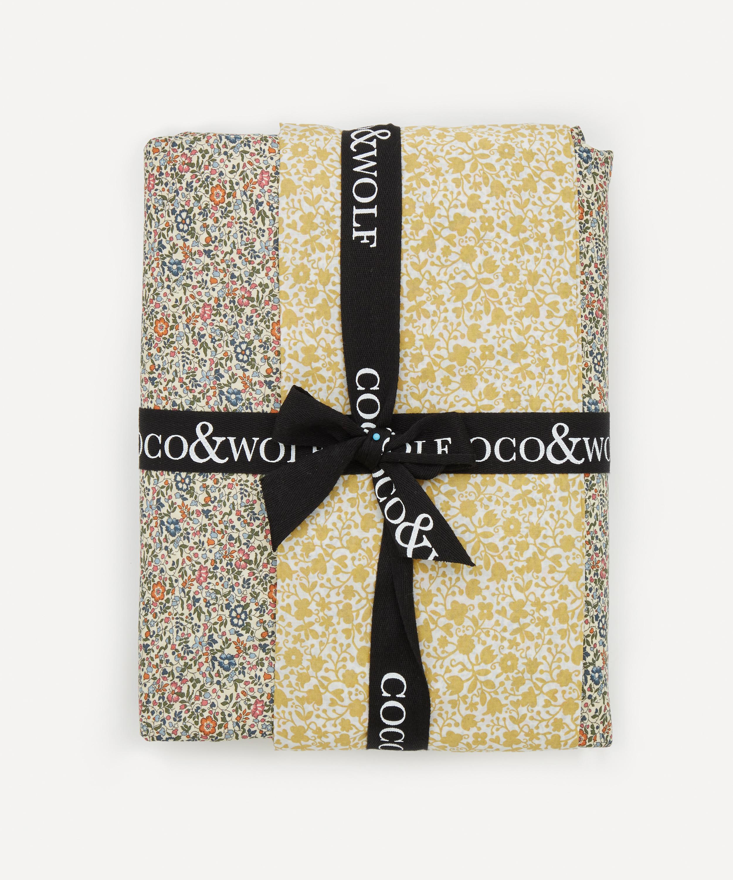 Coco & Wolf - Katie and Millie Floral Stencil Single Duvet Cover Set image number 2