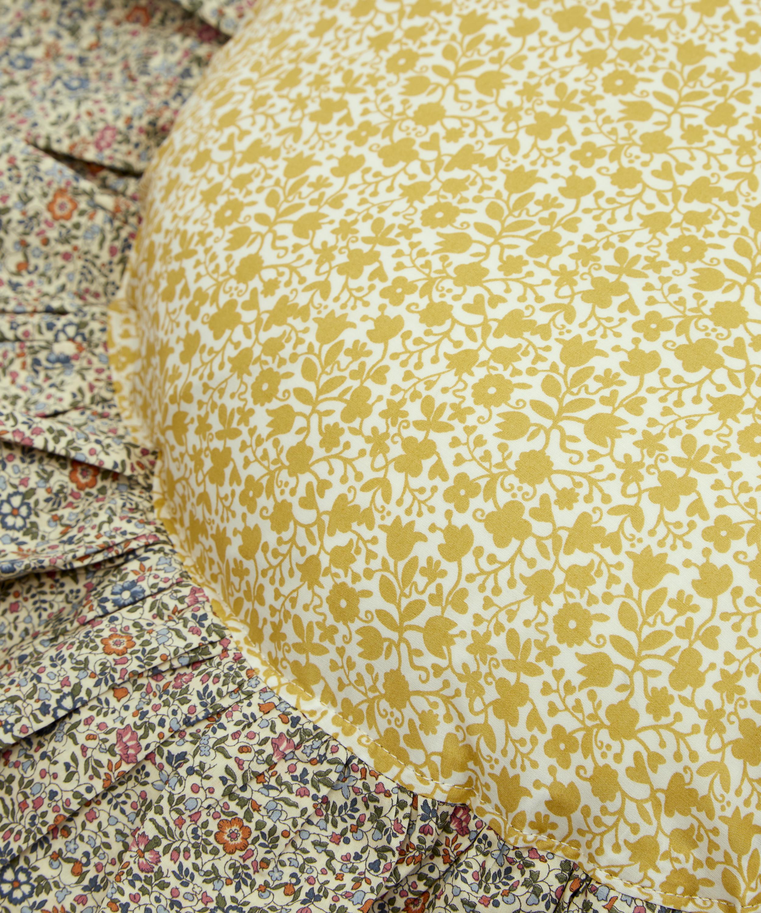 Coco & Wolf - Floral Stencil and Katie and Millie Frill Edge Circle Cushion image number 3