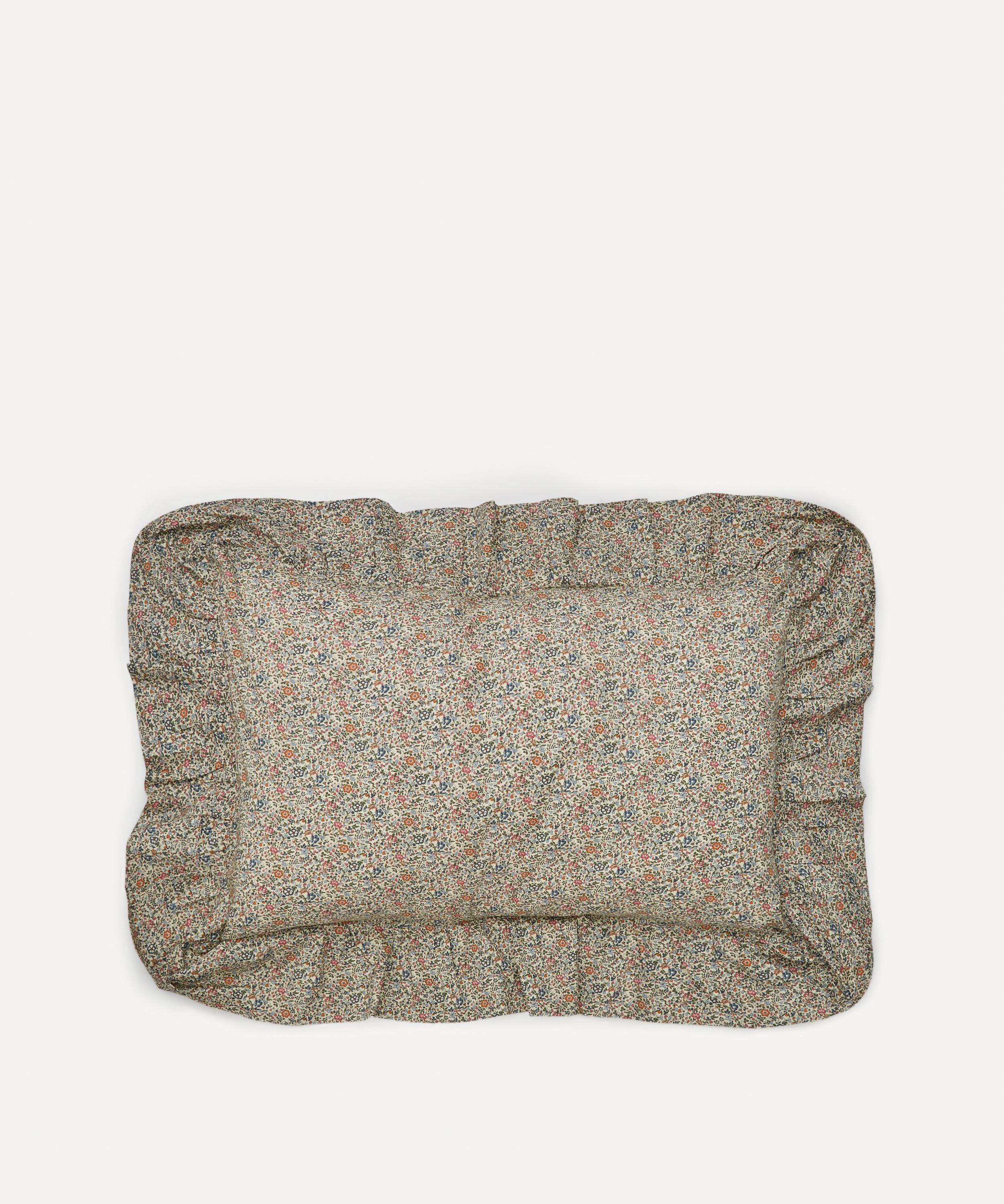 Coco & Wolf - Katie and Millie Orange Ruffle Edge Oblong Cushion image number 0
