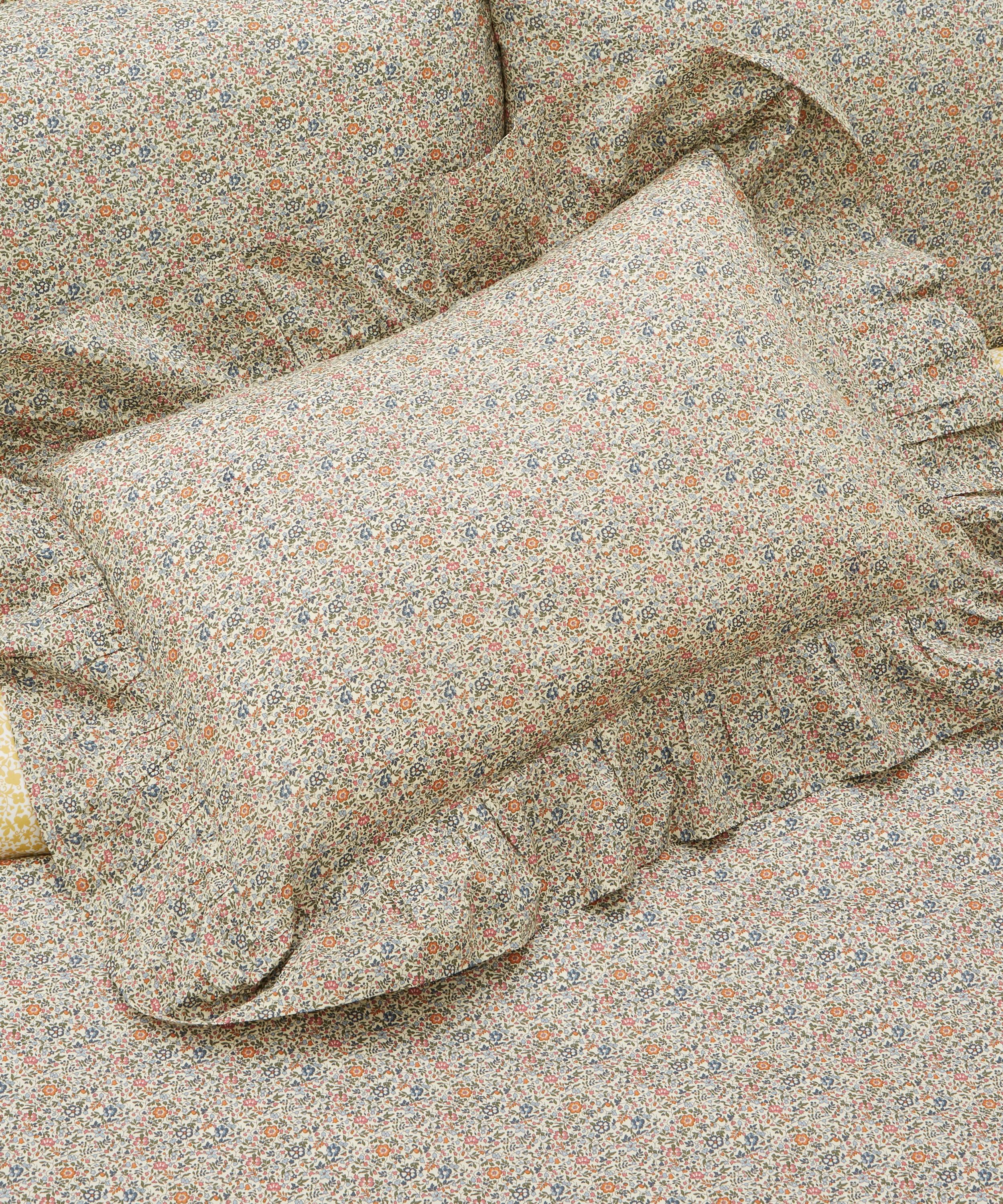 Coco & Wolf - Katie and Millie Orange Ruffle Edge Oblong Cushion image number 1