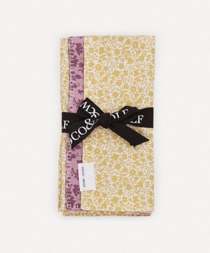 Coco & Wolf - Floral Stencil and Capel Patchwork Napkins Set of Two image number 0