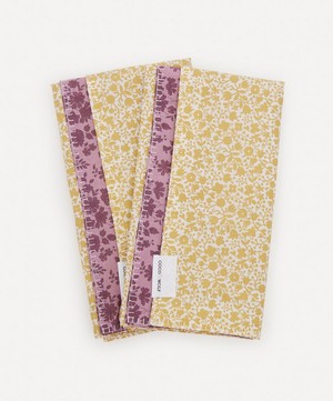 Coco & Wolf - Floral Stencil and Capel Patchwork Napkins Set of Two image number 1