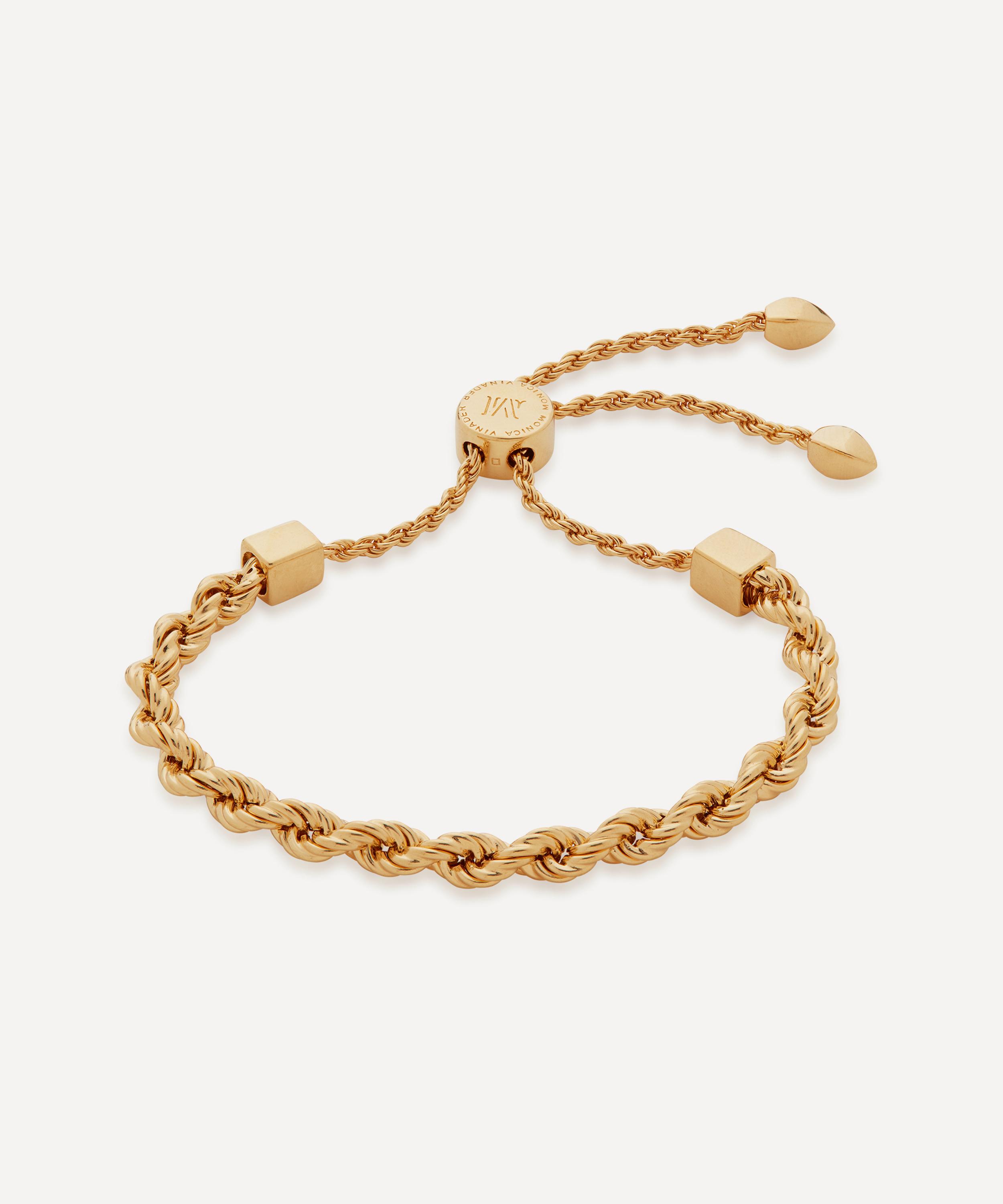 Monica Vinader - 18ct Gold Plated Vermeil Silver Corda Chain Friendship Bracelet image number 0