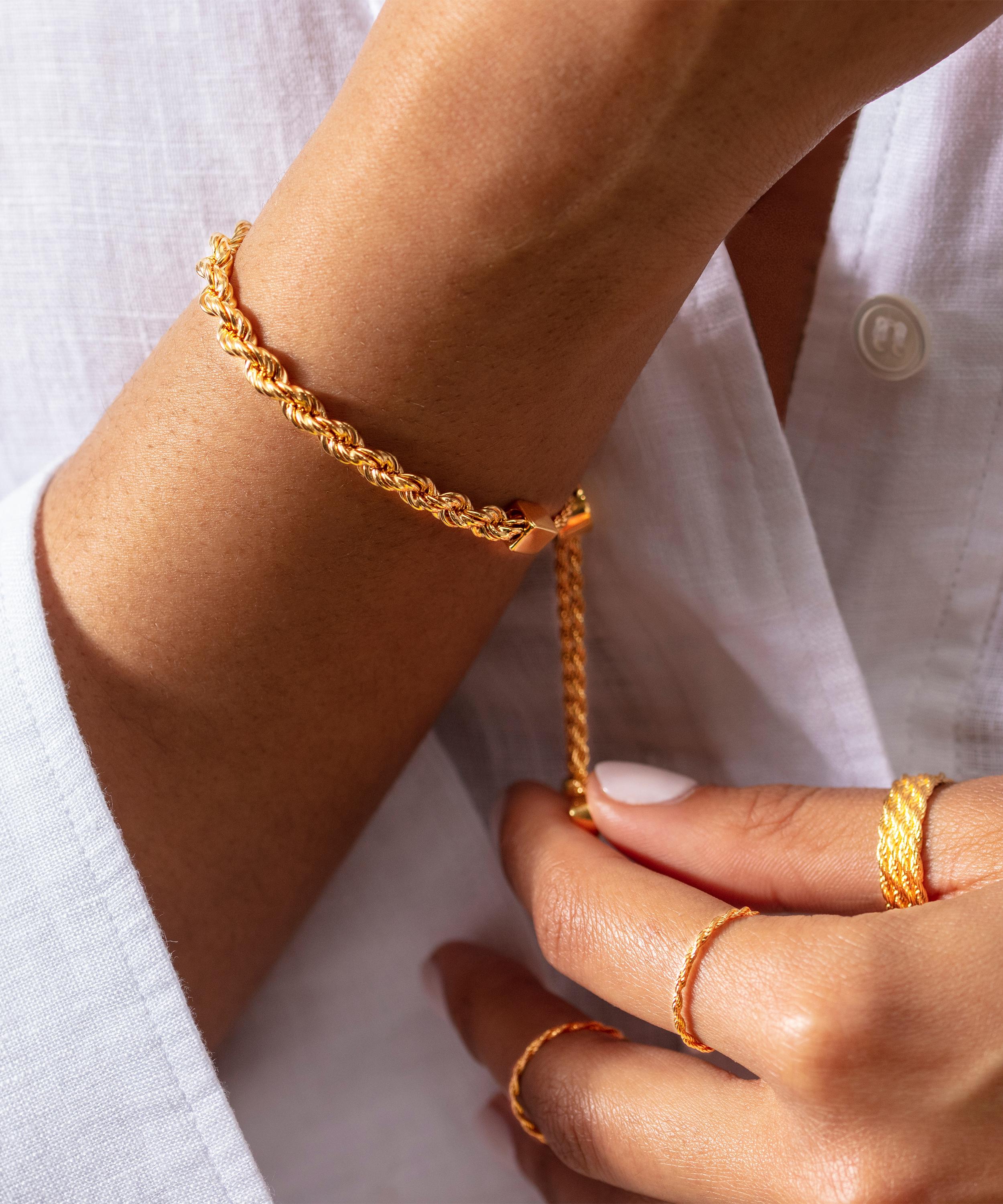 Monica Vinader - 18ct Gold Plated Vermeil Silver Corda Chain Friendship Bracelet image number 2