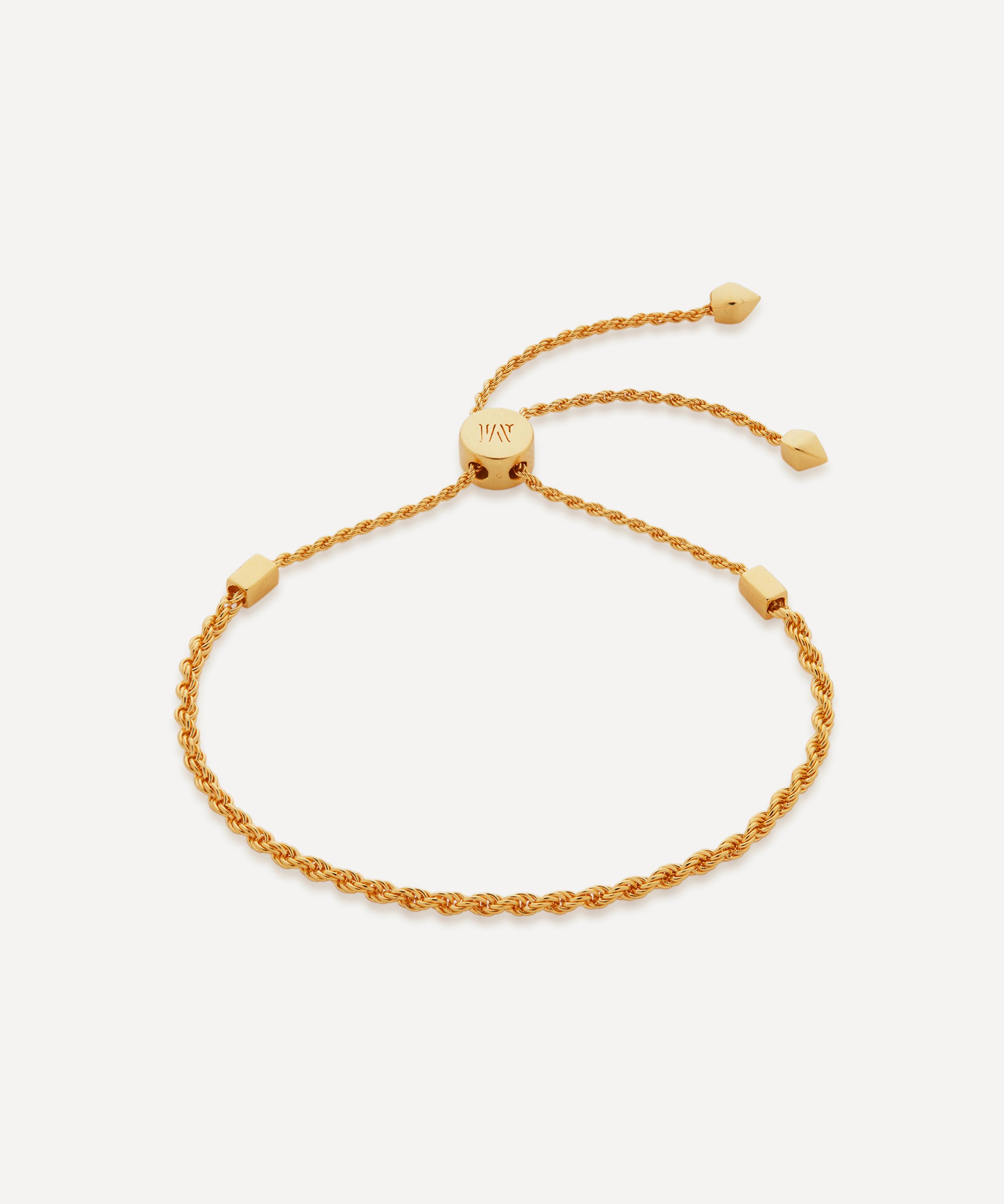 Monica Vinader - 18ct Gold Plated Vermeil Silver Corda Fine Chain Friendship Bracelet image number 0