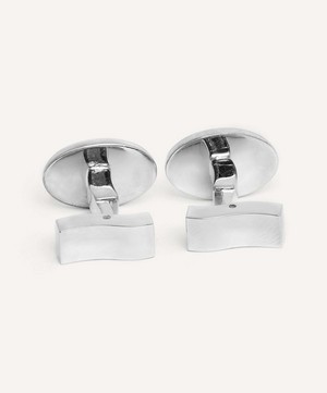 Simon Carter - Feather Oval Cufflinks image number 2