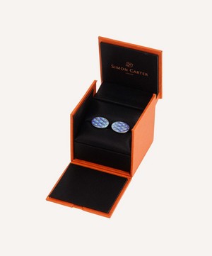 Simon Carter - Feather Oval Cufflinks image number 3