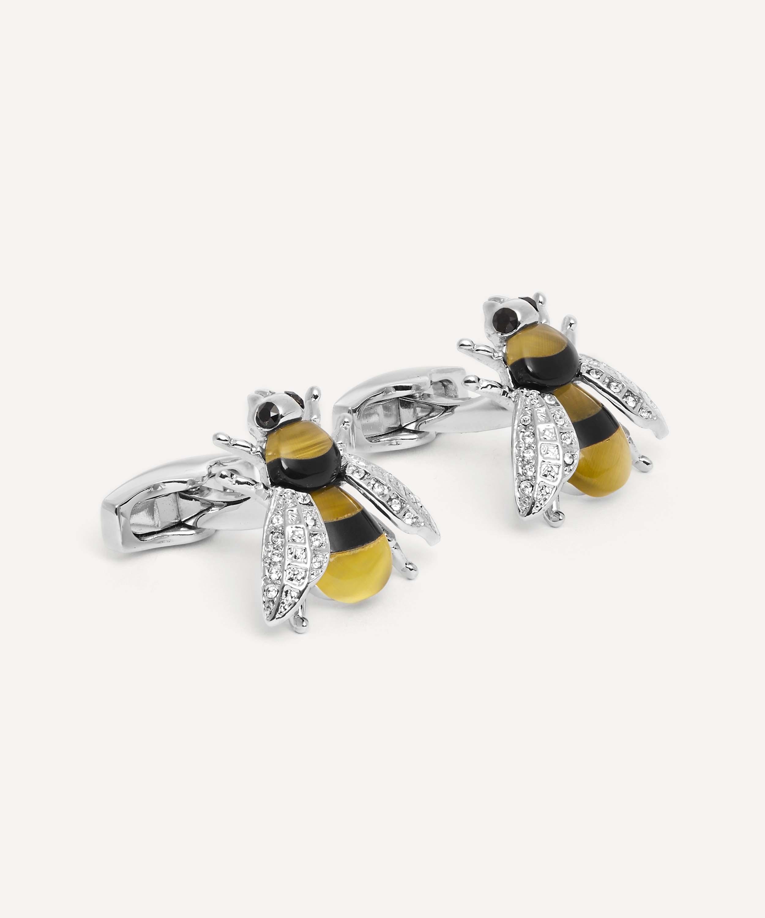 Simon Carter - Darwin Bee Swarovski Crystal Cufflinks image number 1