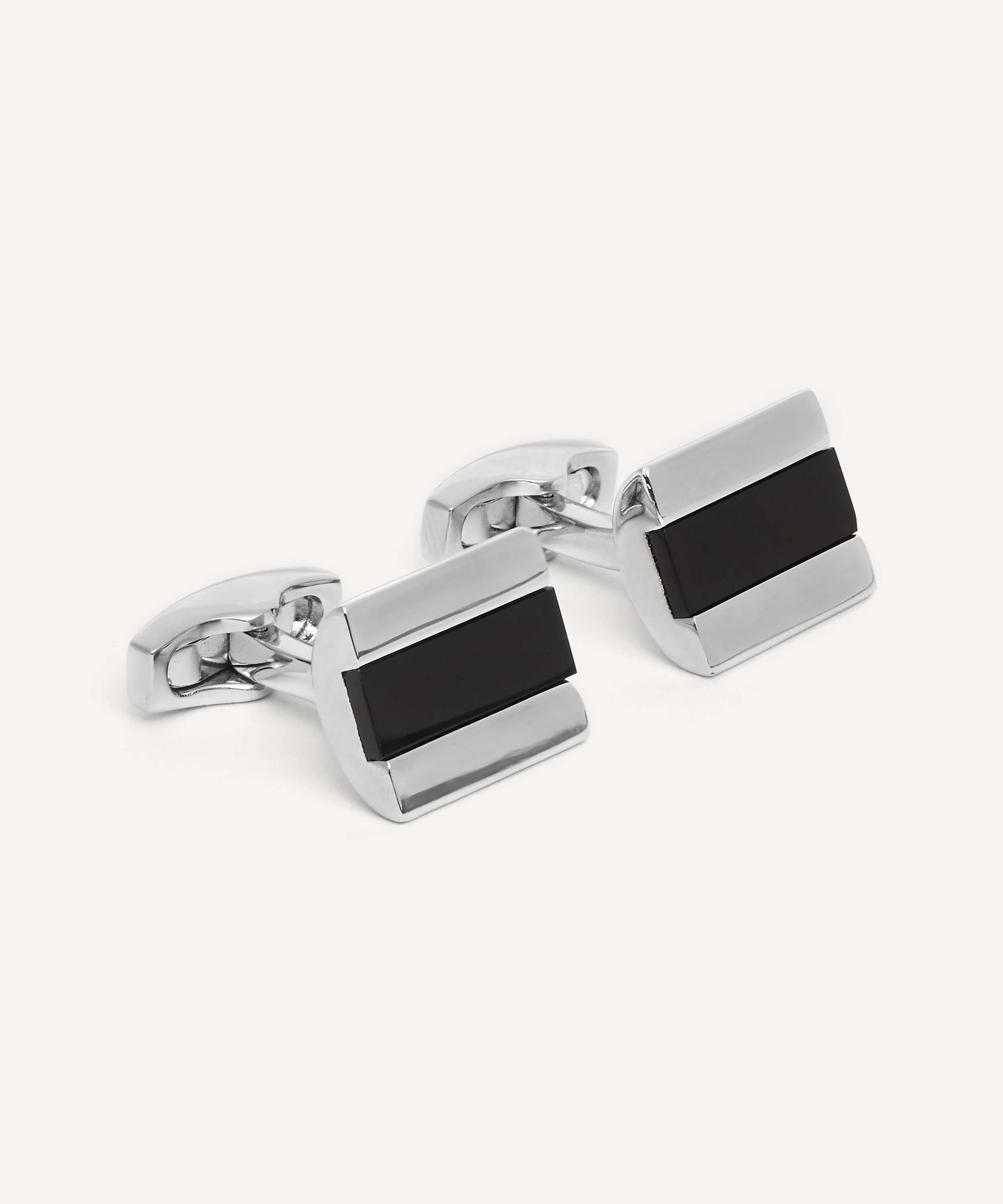 Simon Carter - Half-Barrel Onyx Cufflinks image number 1