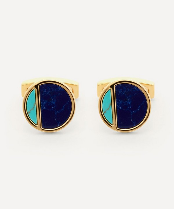 Simon Carter - Eclipse Sodalite and Blue Howlite Cufflinks image number null