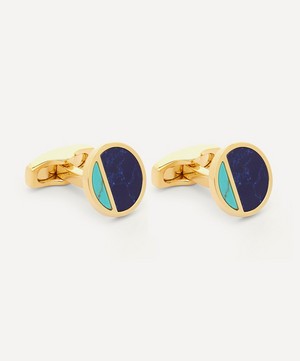 Simon Carter - Eclipse Sodalite and Blue Howlite Cufflinks image number 1