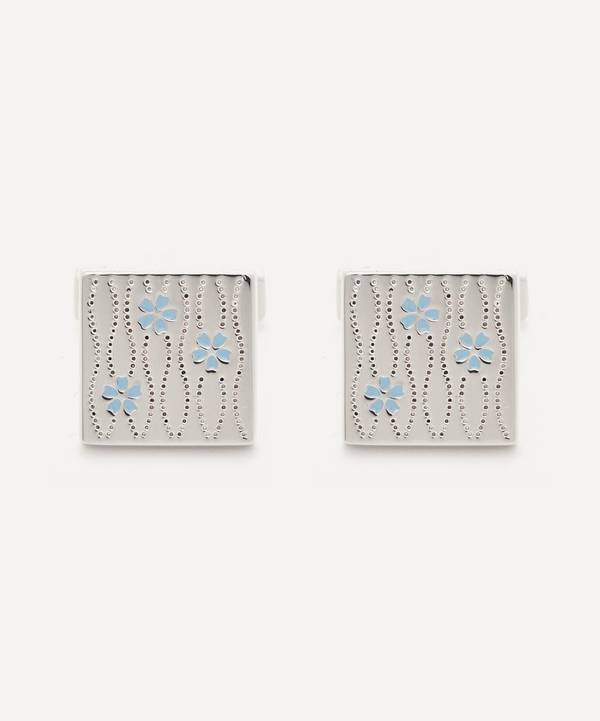 Simon Carter - Floral Textured Wave Cufflinks